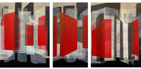 Cat Poljski - Reflective Surfaces (triptych)