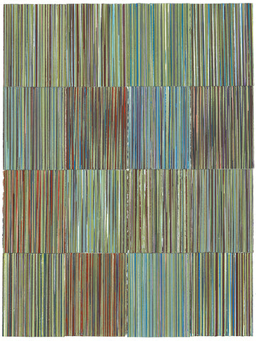 TJ Bateson - Linear 16 Panels Gold Blue