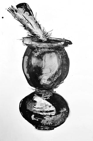 Merrian Dennis - Still Life With Feather 3