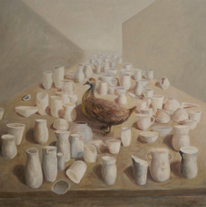 Lesley Dickman - Duck Among the Pots