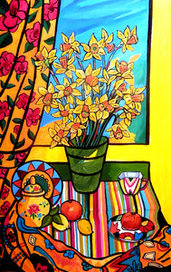 Sharman Feinberg - Daffodils in a Window