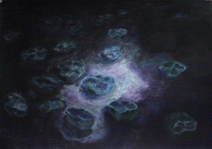 Lesley Dickman - Capsicums in purple light